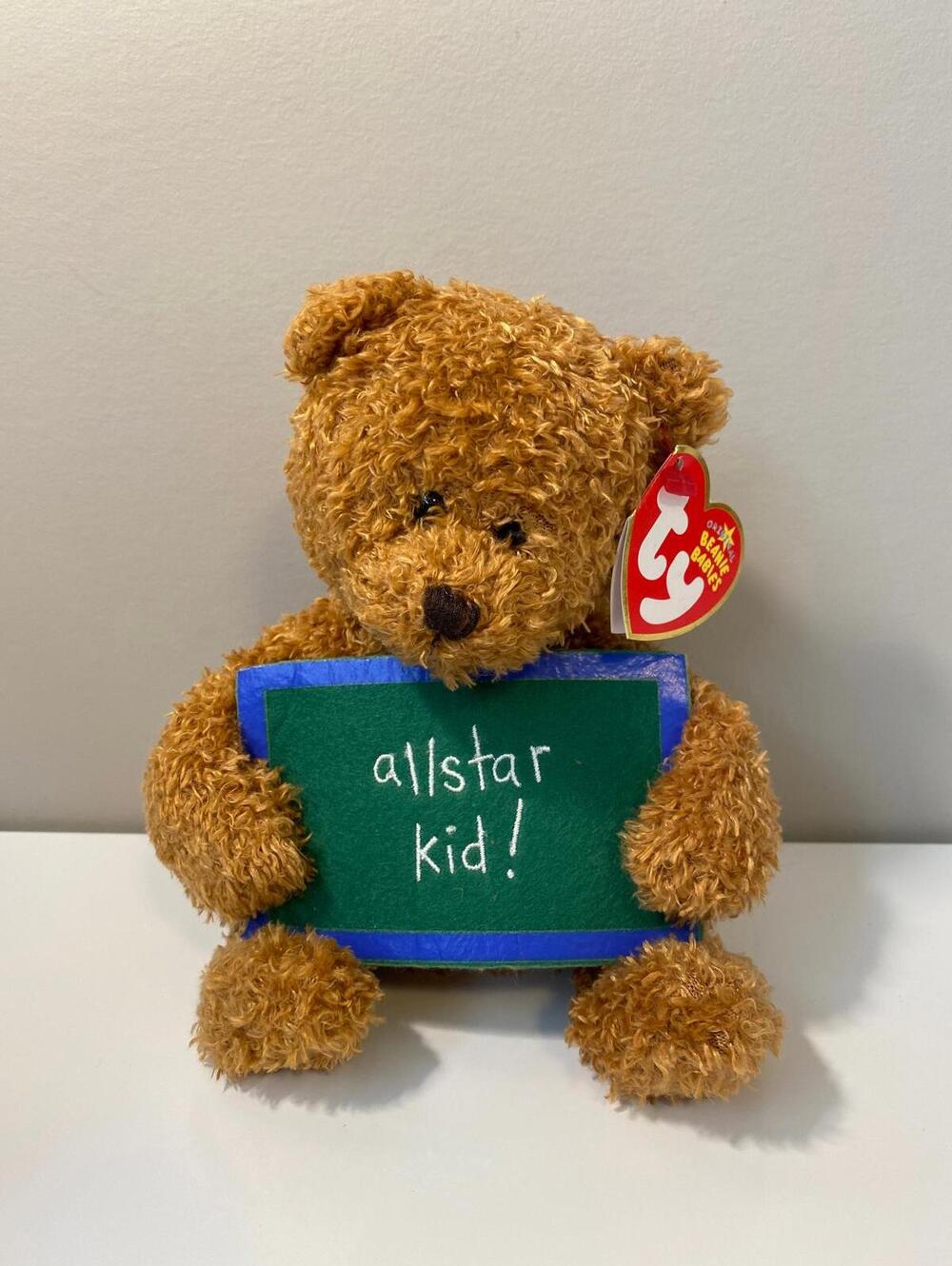 Ty Beanie Baby “School Rocks” the Bear “All-Star Kid” (5 inch)